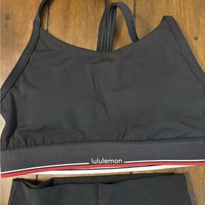 lululemon athletica Black 2 piece set with logo